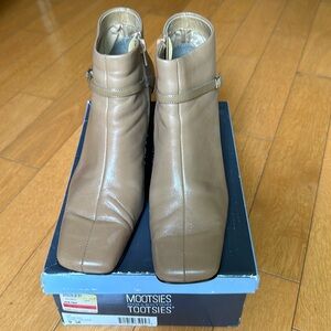 Mootsies Tootsies Collection leather booties.